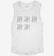 25th Birthday Tally Marks - 25 Year Old Birthday Gift white Womens Muscle Tank