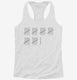 31st Birthday Tally Marks - 31 Year Old Birthday Gift white Womens Racerback Tank