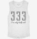 333 Only Half Evil  Womens Muscle Tank