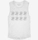 40th Birthday Tally Marks - 40 Year Old Birthday Gift white Womens Muscle Tank