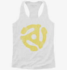 45 Record Adapter Womens Racerback Tank