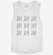 45th Birthday Tally Marks - 45 Year Old Birthday Gift white Womens Muscle Tank