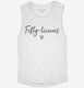 50 licious Fiftylicious white Womens Muscle Tank