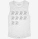 50th Birthday Tally Marks - 50 Year Old Birthday Gift white Womens Muscle Tank