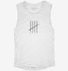 5th Birthday Tally Marks - 5 Year Old Birthday Gift white Womens Muscle Tank