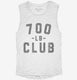 700lb Club white Womens Muscle Tank