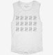 75th Birthday Tally Marks - 75 Year Old Birthday Gift white Womens Muscle Tank
