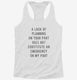 A Lack Of Planning On Your Part Does Not Constitute An Emergency On My Part white Womens Racerback Tank