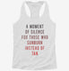 A Moment Of Silence For Those Who Sunburn Instead Of Tan white Womens Racerback Tank