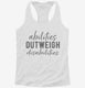 Abilities Outweigh Disabilities Autism Special Ed Teacher white Womens Racerback Tank