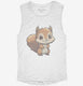 Adorable Cartoon Squirrel  Womens Muscle Tank