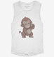 Adorable Happy Gorilla  Womens Muscle Tank