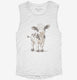 Adorable Little Cow  Womens Muscle Tank