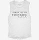 Alexander Hamilton Duty Of Society Quote white Womens Muscle Tank