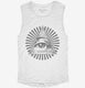 All Seeing Eye white Womens Muscle Tank