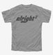 Alright Cubed  Youth Tee