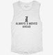 Always 3 Moves Ahead Funny Chess Club white Womens Muscle Tank