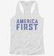 America First  Womens Racerback Tank