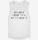 An Armed Society Is A Polite Society  Womens Muscle Tank