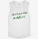 Avocado Addict white Womens Muscle Tank