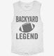 Backyard Football Legend white Womens Muscle Tank