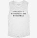 Bankers Do It With Deposits And Withdrawals white Womens Muscle Tank