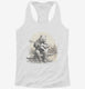 Bear Playing Guitar  Womens Racerback Tank