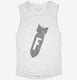 Beware F Bombs Funny white Womens Muscle Tank