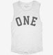 Birthday Number One white Womens Muscle Tank