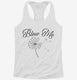 Blow Me Funny Dandelion  Womens Racerback Tank