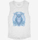 Blue Owl Graphic  Womens Muscle Tank