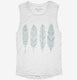 Boho Feather Tribal Feather  Womens Muscle Tank