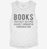 Books Your Best Defense Against Unwanted Conversation Womens Muscle Tank 992ea6e7-c4b9-4591-85ef-2988e83ab9bb 