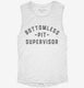 Bottomless Pit Supervisor white Womens Muscle Tank