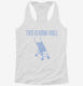 Boy Baby Stroller This Is How I Roll white Womens Racerback Tank