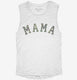 Camo Mama white Womens Muscle Tank