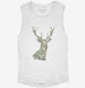 Camouflage Deer white Womens Muscle Tank