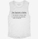 Captain's Rules white Womens Muscle Tank