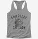 Childless Cat Lady  Womens Racerback Tank