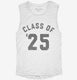 Class Of 2025 white Womens Muscle Tank