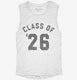 Class Of 2026 white Womens Muscle Tank