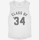 Class Of 2034 white Womens Muscle Tank