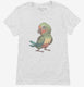 Colorful Cute Parrot white Womens