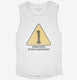 Construction Sign 1st Birthday  Womens Muscle Tank
