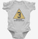 Construction Sign 3rd Birthday  Infant Bodysuit