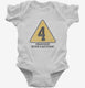 Construction Sign 4th Birthday  Infant Bodysuit