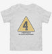 Construction Sign 4th Birthday  Toddler Tee