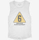 Construction Sign 6th Birthday  Womens Muscle Tank