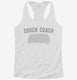Couch Coach white Womens Racerback Tank