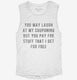 Couponing white Womens Muscle Tank